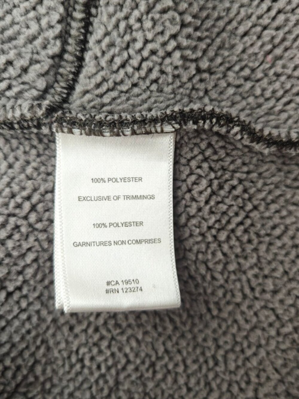 Lole Charcoal Gray Women's Toggle Coat Size Small Fleece-Lined Warm Casual - Picture 8 of 10
